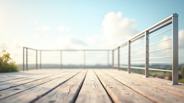 Sécuriser votre terrasse avec un garde corps cable inox design
